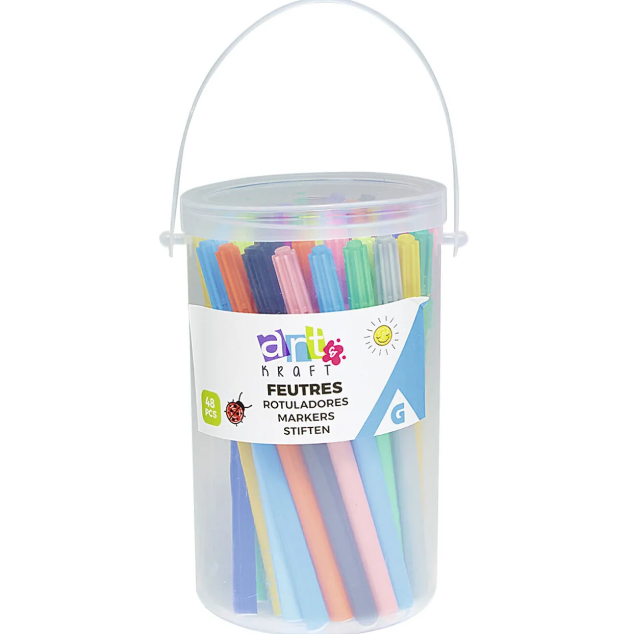 Baril Créatif feutres 48 pièces