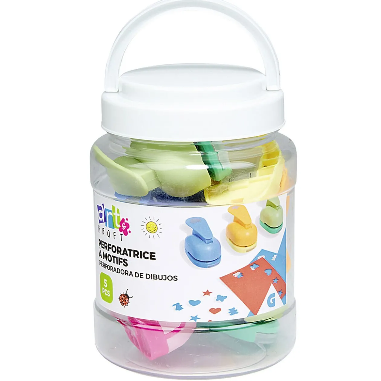 Baril Créatif perforatrices 5 pièces