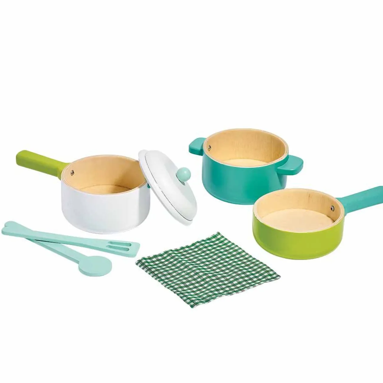 Batterie de cuisine en bois