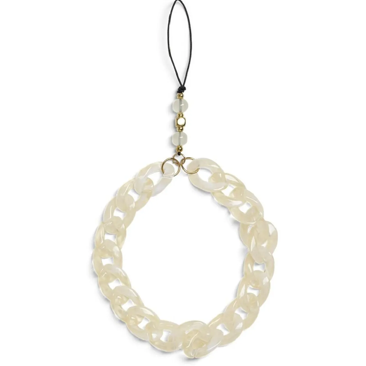 Bijou de téléphone maille plastique transparent L17cm