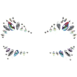 Bijoux de peau strass autocollant pour visage