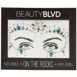 Bijoux de peau strass autocollant pour visage