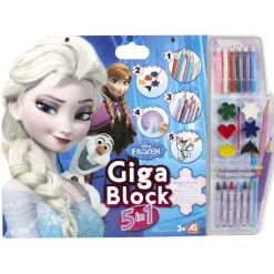 Bloc de coloriage Reine des neiges 5 en 1