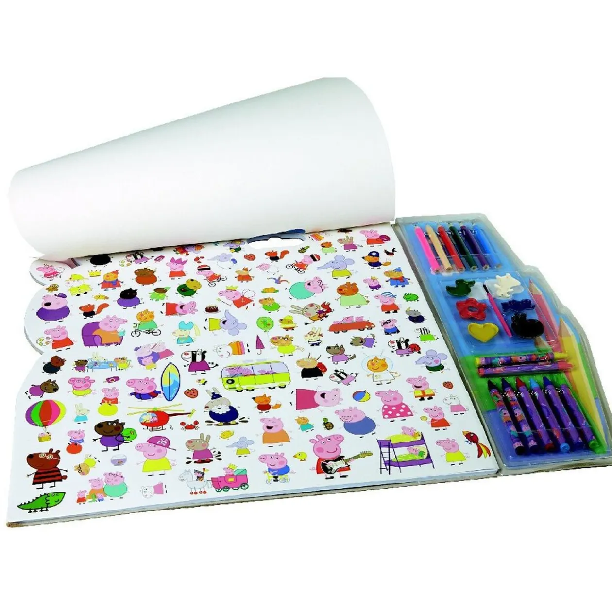 Bloc de coloriage XL Peppa pig 5 en 1