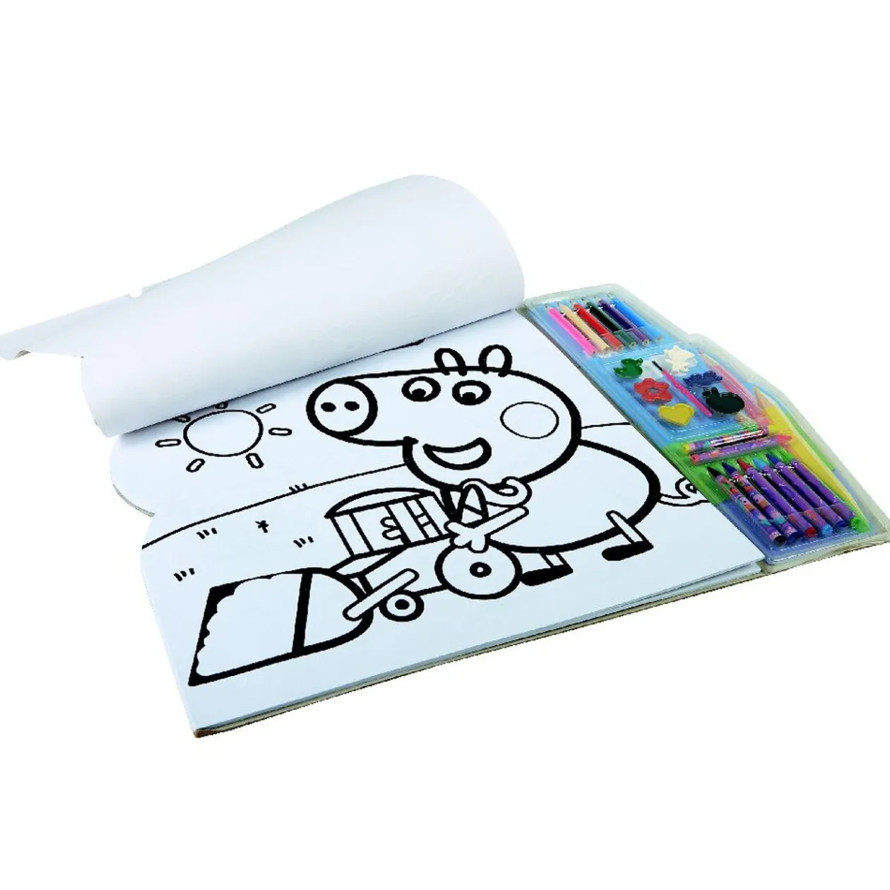 Bloc de coloriage XL Peppa pig 5 en 1