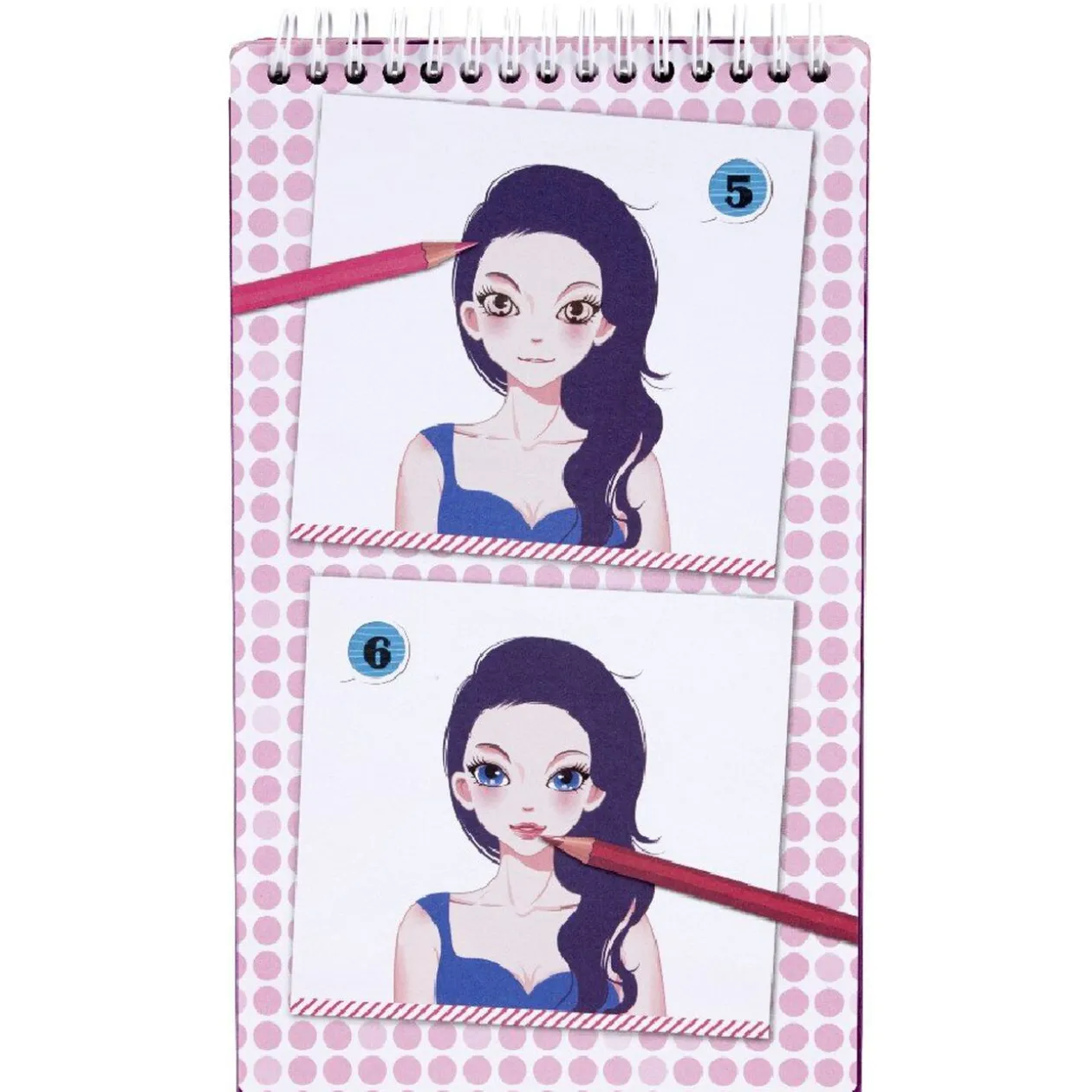 Bloc dessin mode maquillage et coiffure