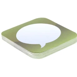 Bloc not adhésive design bulle