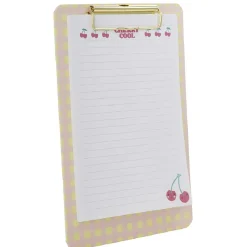 Bloc note à clip motif fruit 100 pages