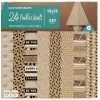 Bloc papier kraft origami marron 15x15cm - 24 feuilles 220g/m2