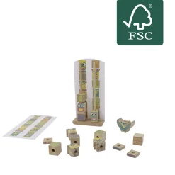 Blocs Totem à empiler en bois certifié FSC®