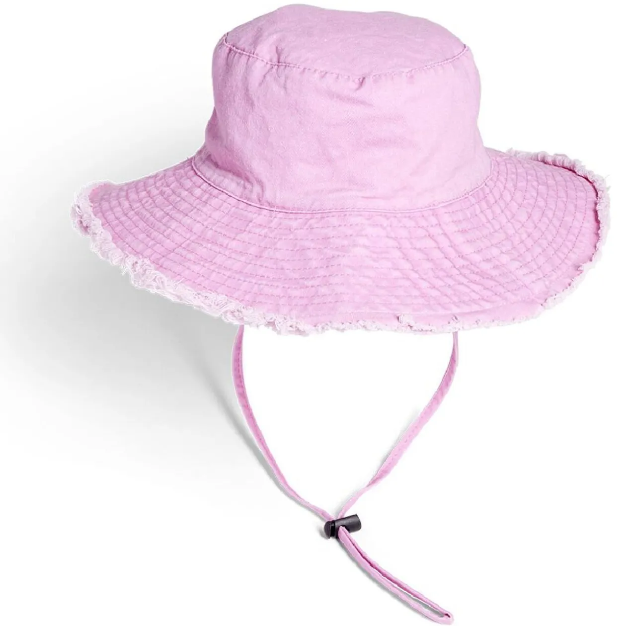 Bob rose bord franges avec cordon 56-58cm