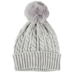 Bonnet à pompon laine Mohair