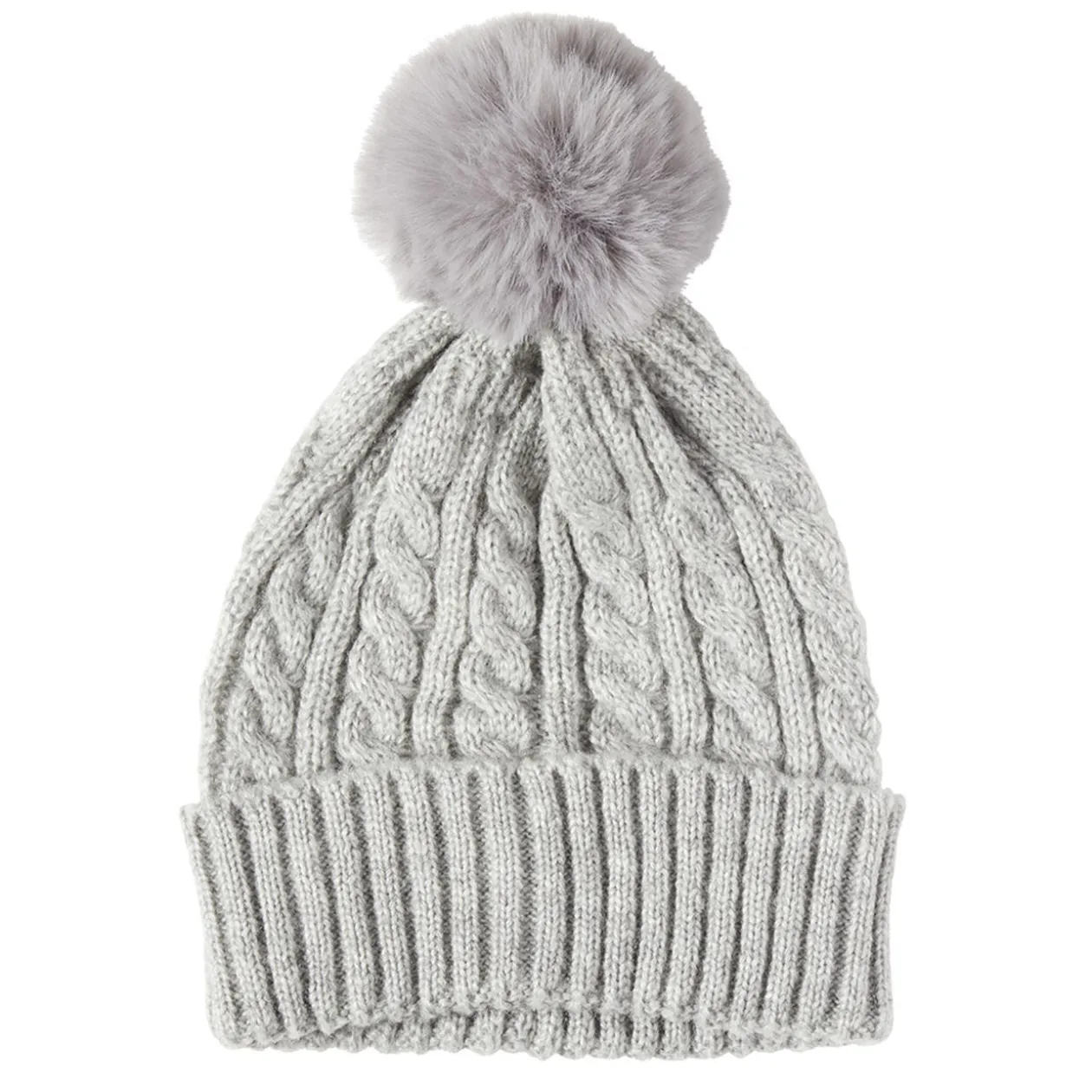 Bonnet à pompon laine Mohair