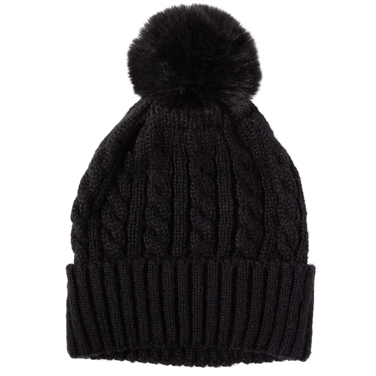 Bonnet à pompon laine Mohair