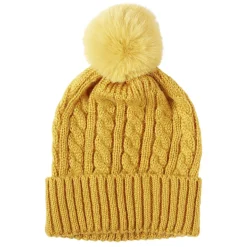 Bonnet à pompon laine Mohair