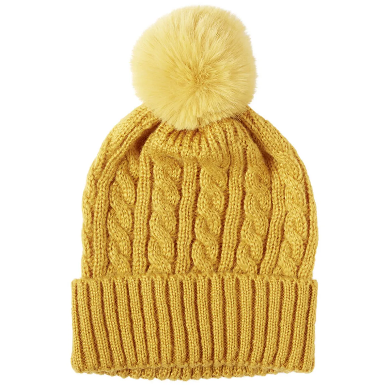 Bonnet à pompon laine Mohair