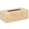 Boîte à mouchoirs en bois L25xl13xH9,5cm