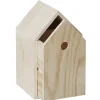 Boîte à tiroir en forme de maison bois