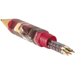 Boîte crayon avec crayon de couleur