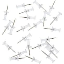 Boîte de 100 punaises transparentes