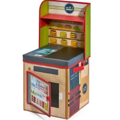 Boîte de rangement 2en1 comptoir de marchand pour enfant