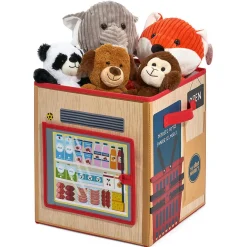 Boîte de rangement 2en1 comptoir de marchand pour enfant