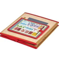 Boîte de rangement 2en1 comptoir de marchand pour enfant