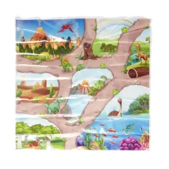 Boîte de rangement tête de dinosaure avec figurines