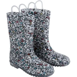 Botte de pluie motif léopard multicolore T28/35