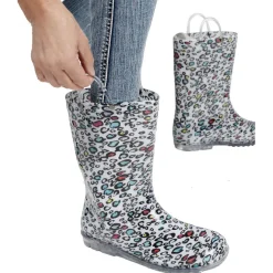 Botte de pluie motif léopard multicolore T28/35