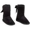 Botte pour enfant fourrée avec un noeud noir brodé à l'arrière T30/31