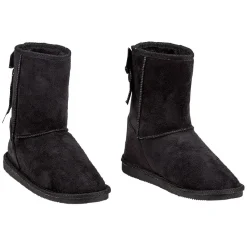 Botte pour enfant fourrée avec un noeud noir brodé à l'arrière T34/35