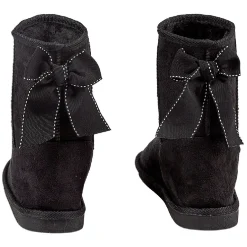 Botte pour enfant fourrée avec un noeud noir brodé à l'arrière T34/35