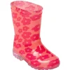 Bottes de pluie lumineuse motif fleur pointure 26