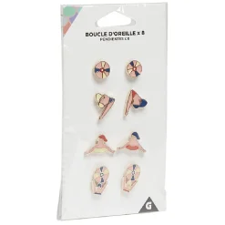 Boucle d'oreille beach (x8)