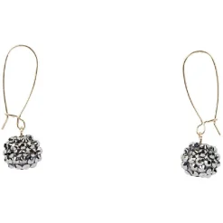 Boucles d'oreilles boule pendante à strass