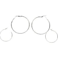 Boucles d'oreilles Créoles - Lot de 2 paires