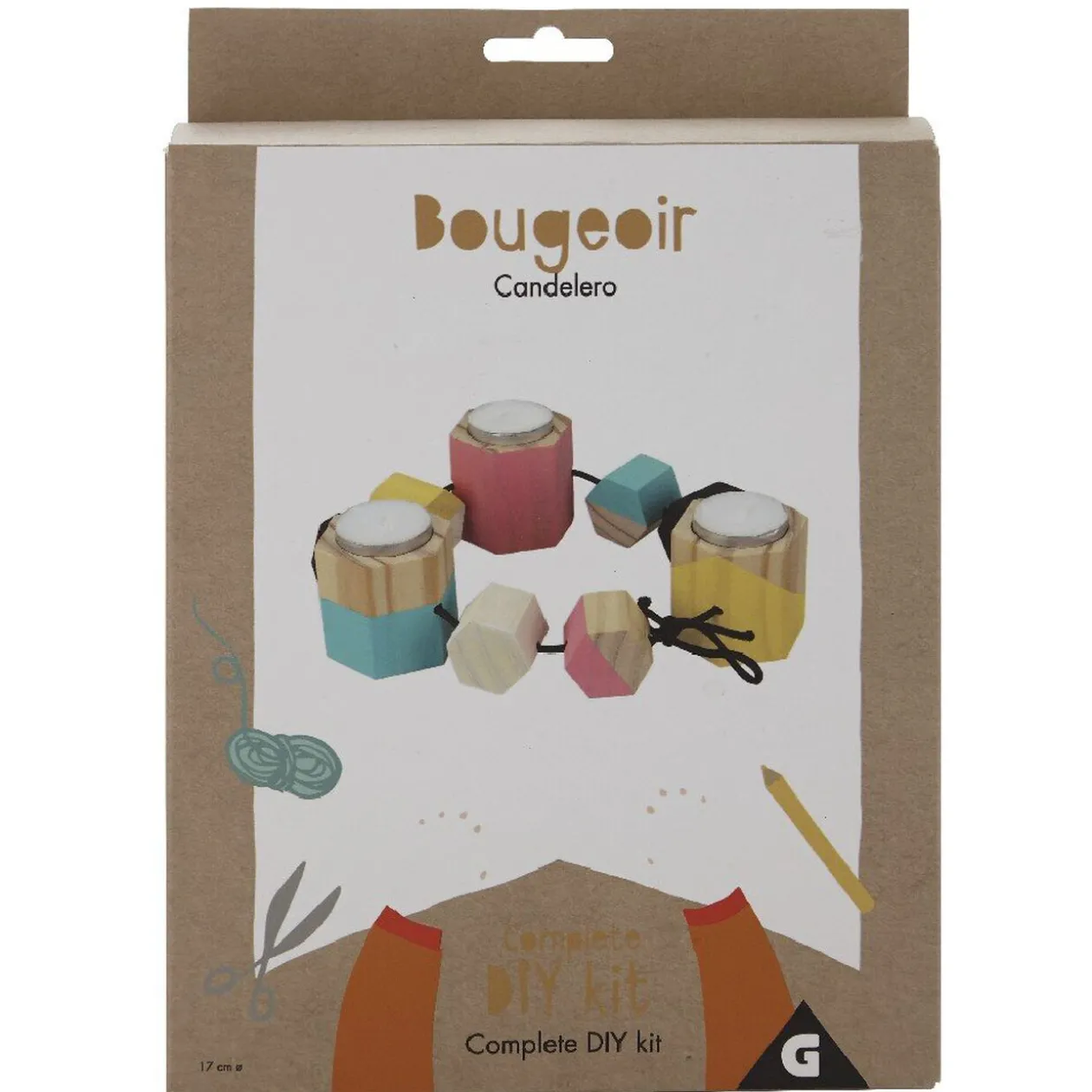 Bougeoir en bois à fabriquer