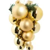 Boule de Noël dorée grappe