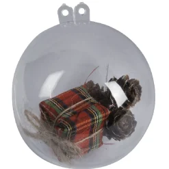 Boule sapin Noël à remplir x4