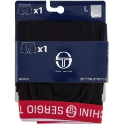 Boxer noir pour homme Sergio Tacchini taille L