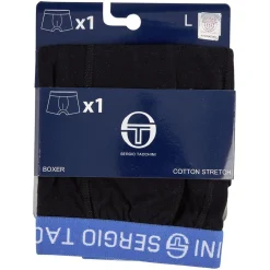 Boxer noir pour homme Sergio Tacchini taille L