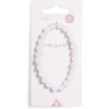Bracelet crystal fin 24 perles quartz rose - Amour
