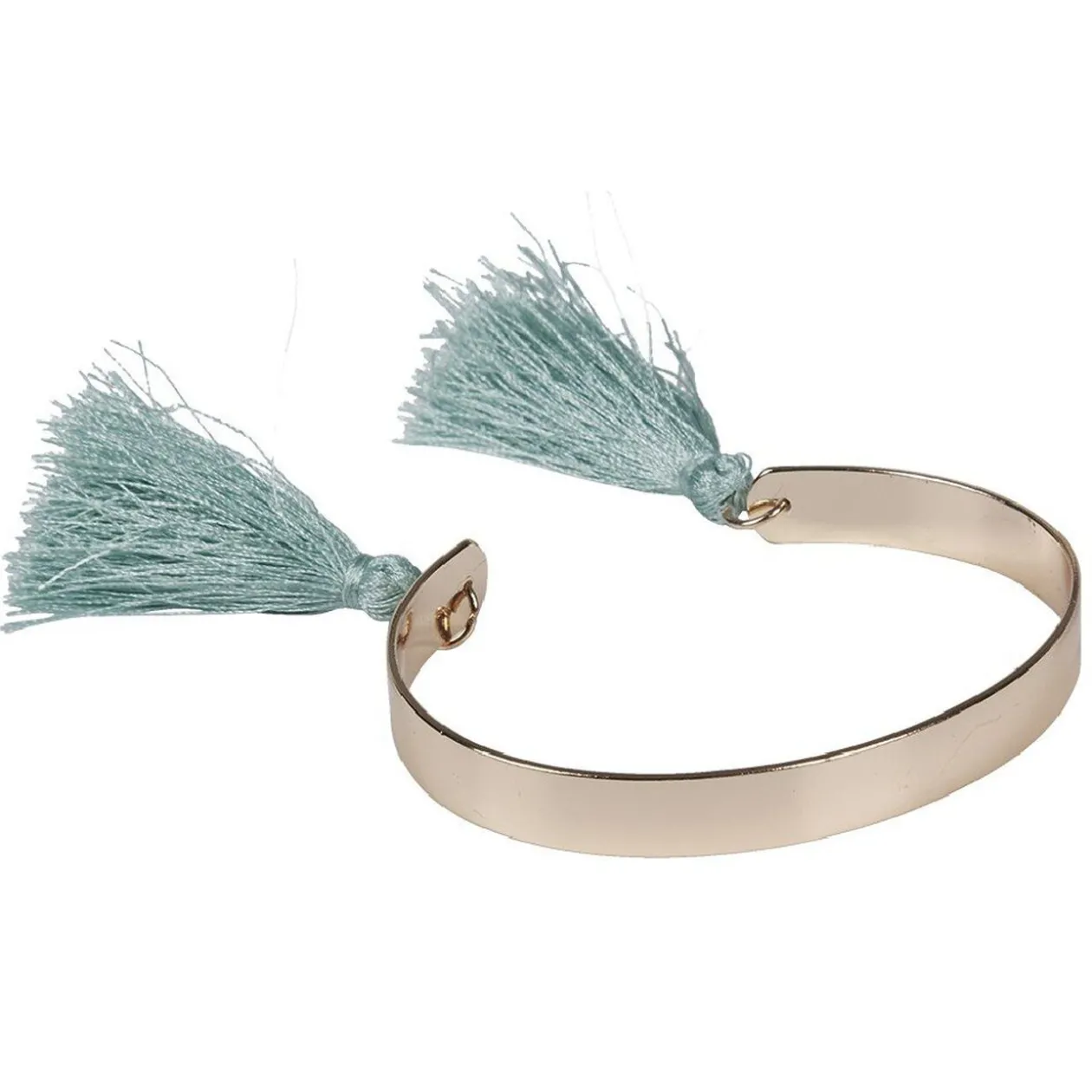 Bracelet jonc à pompons