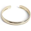 Bracelet manchette métal doré