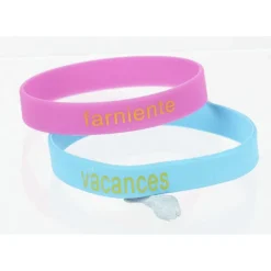 Bracelet silicone design humeur x2