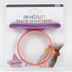Bracelet silicone design humeur x2