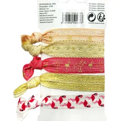 Bracelet tissu fantaisie x5