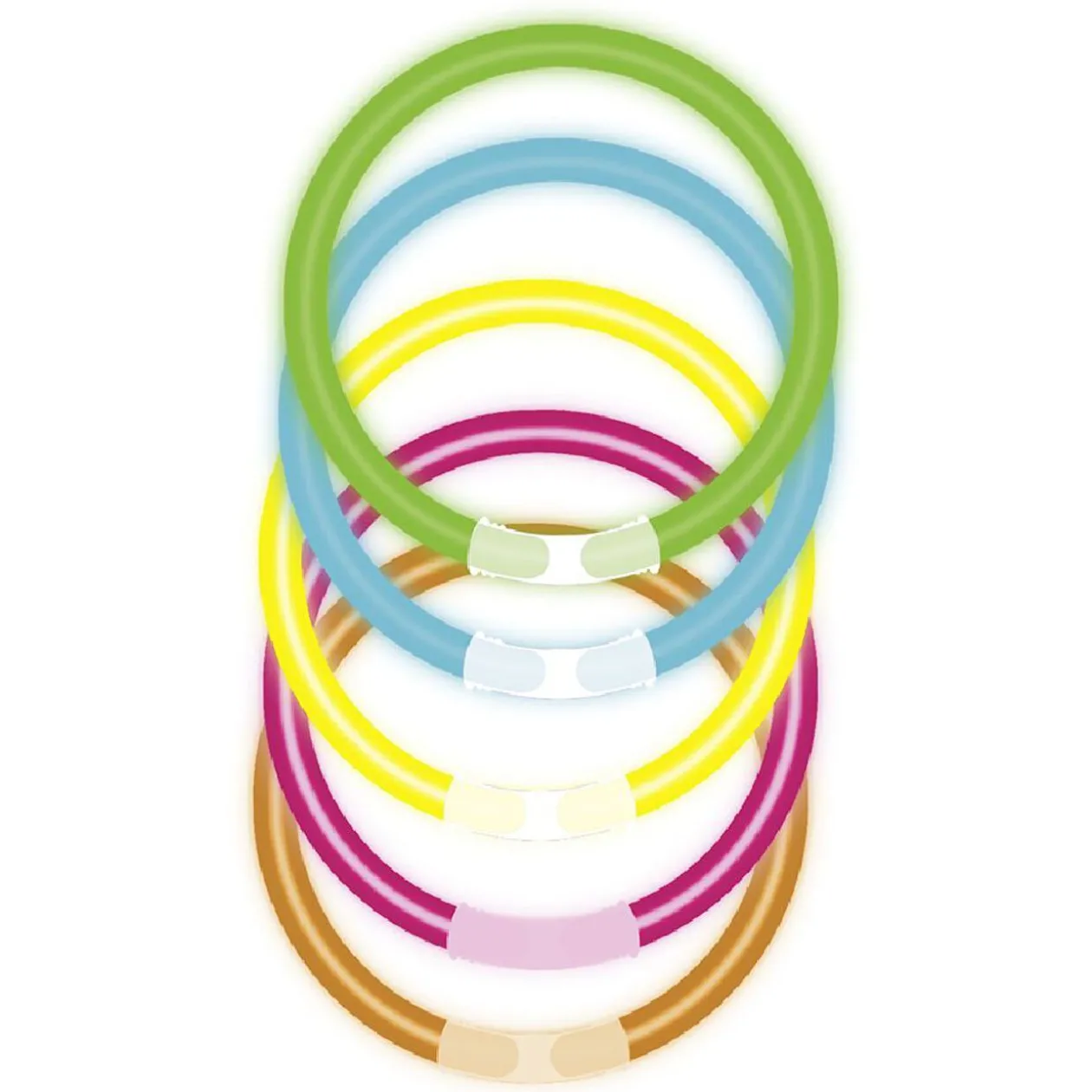 Bracelets lumineux en plastique x100