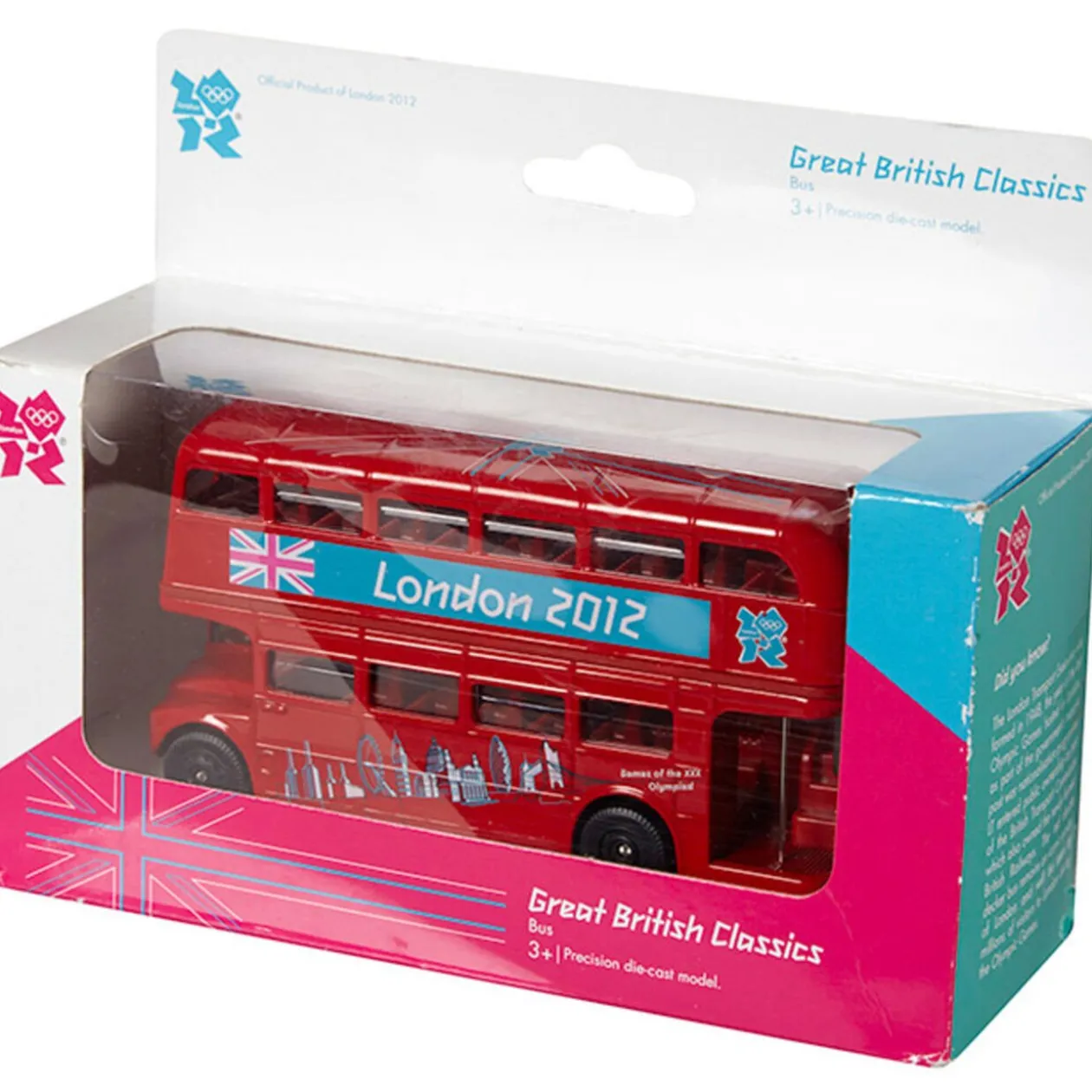 Bus rouge anglais métal